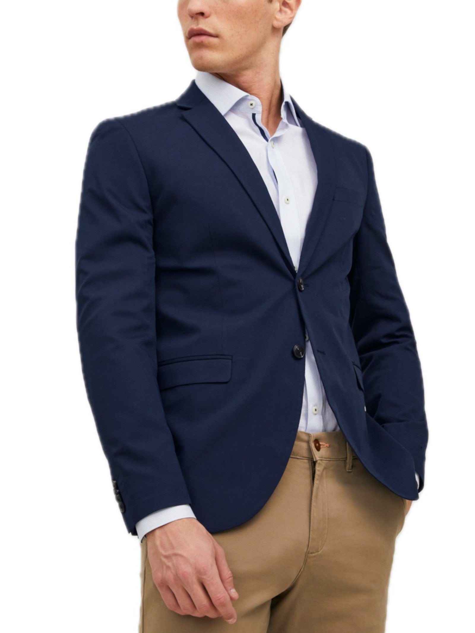 Giacca Jack & Jones Franco Blu monopetto 12199891 /DARK NAVY JACK & JONES 