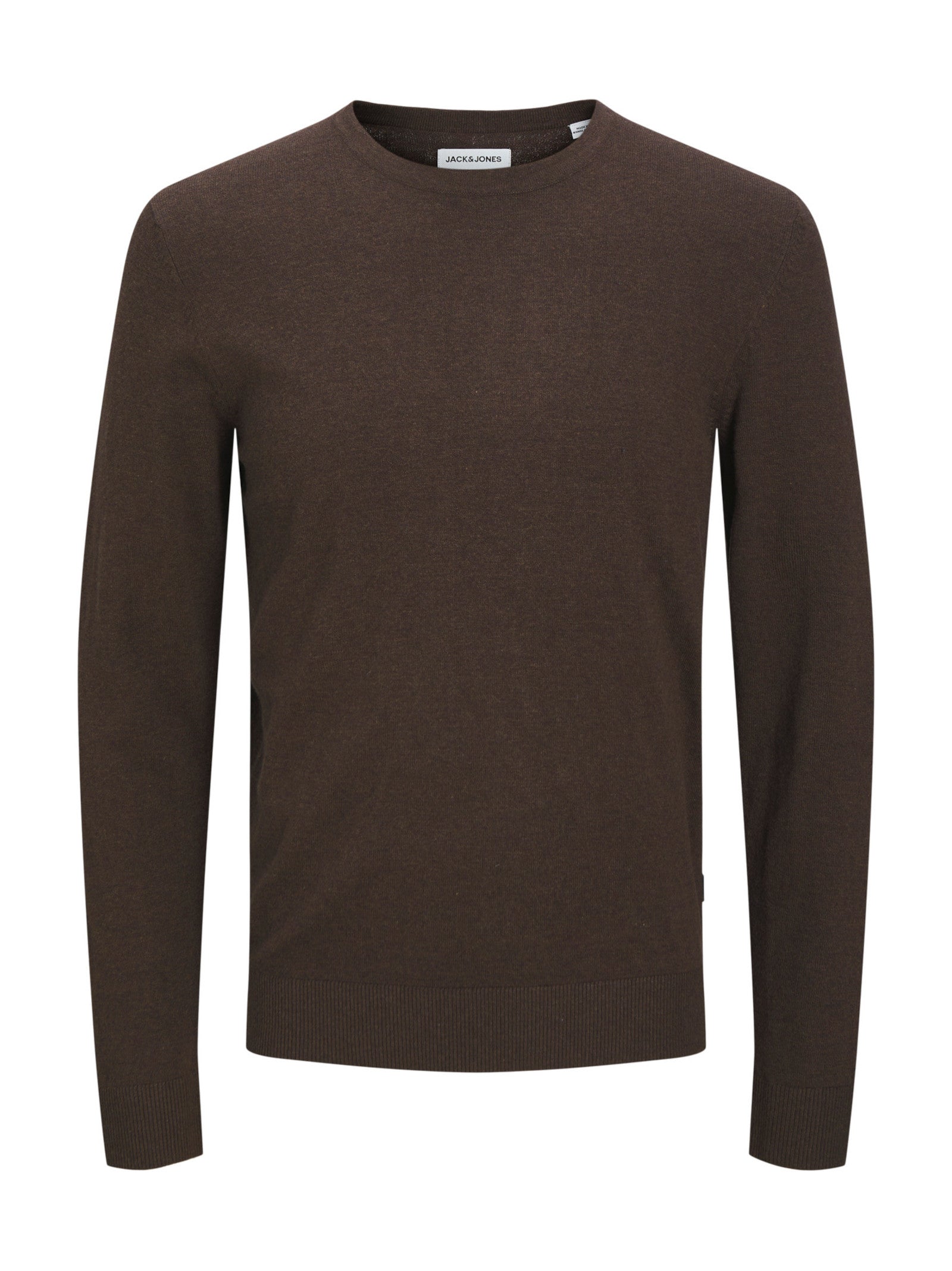 Maglia Jack & Jones Emil Marrone girocollo 12208364 /Mulch JACK & JONES 