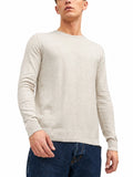 Maglia Jack & Jones Emil Beige girocollo 12208364 /Oatmeal JACK & JONES 