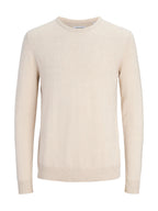 Maglia Jack & Jones Emil Beige girocollo 12208364 /Oatmeal JACK & JONES 