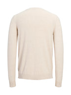 Maglia Jack & Jones Emil Beige girocollo 12208364 /Oatmeal JACK & JONES 