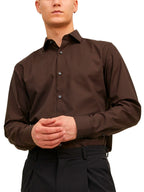Camicia Jack & Jones Parker Marrone No Stiro 12227385 /Chocolate Torte JACK & JONES 