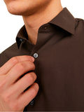 Camicia Jack & Jones Parker Marrone No Stiro 12227385 /Chocolate Torte JACK & JONES 