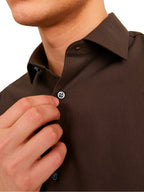 Camicia Jack & Jones Parker Marrone No Stiro 12227385 /Chocolate Torte JACK & JONES 