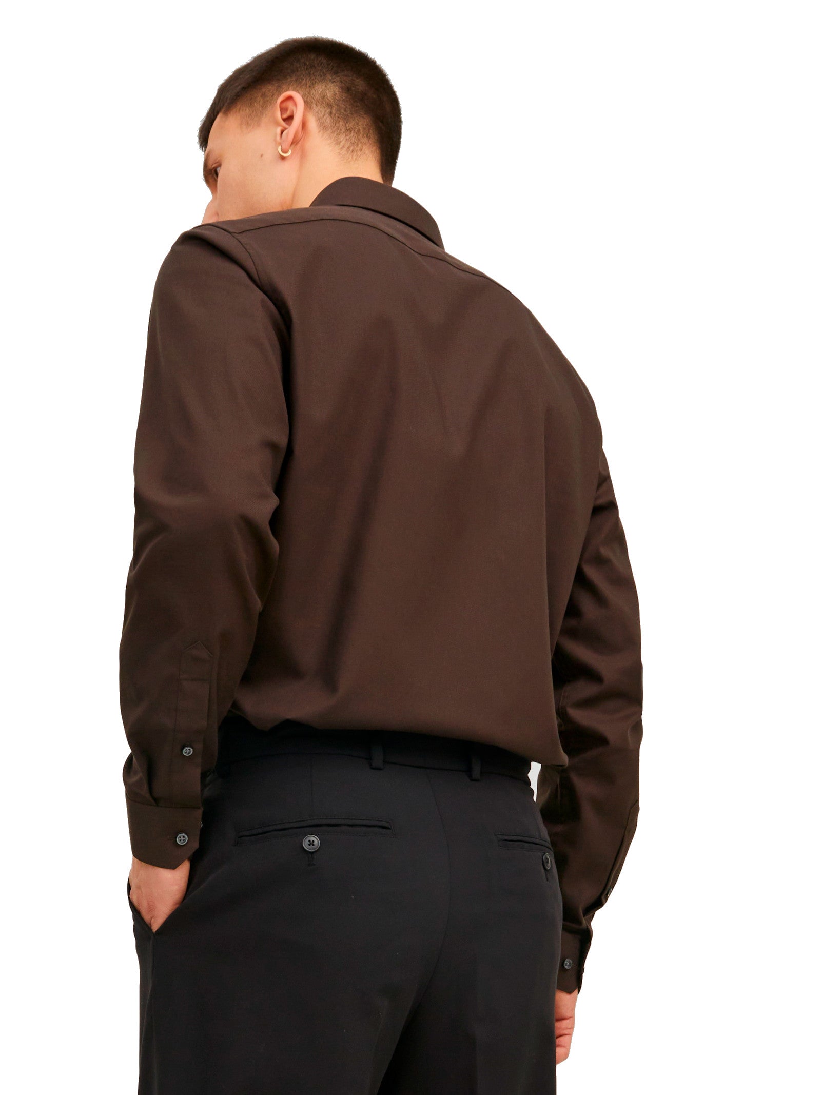 Camicia Jack & Jones Parker Marrone No Stiro 12227385 /Chocolate Torte JACK & JONES 