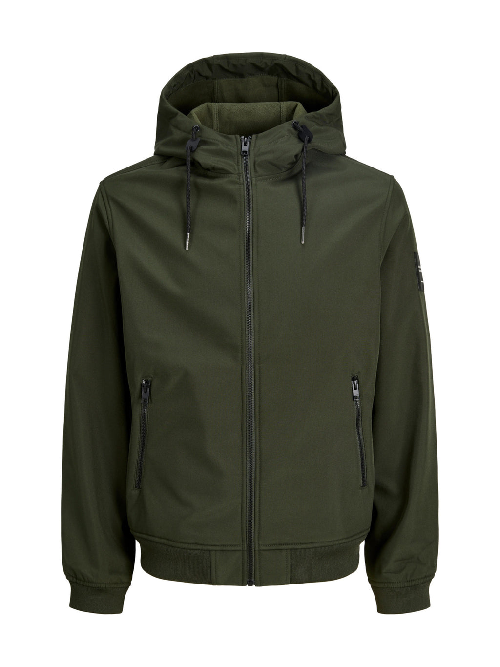Giubbotto Jack & Jones Basic Verde Bosco in Softshell  con cappuccio 12236300 /Rosin JACK & JONES 