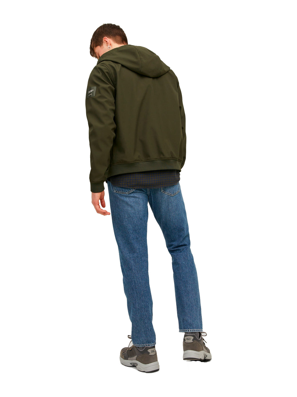 Giubbotto Jack & Jones Basic Verde Bosco in Softshell  con cappuccio 12236300 /Rosin JACK & JONES 