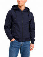Giubbotto Jack & Jones Basic Blu in Softshell  con cappuccio 12236300 /Sky Captain JACK & JONES 