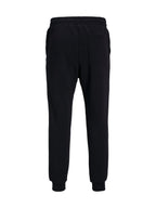 Pantalone Jack & Jones Gordon Nero in felpa con polsino 12249274 /Black JACK & JONES 
