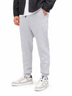 Pantalone Jack & Jones Gordon Nero in felpa con polsino 12249274 /Light Grey Melange JACK & JONES 
