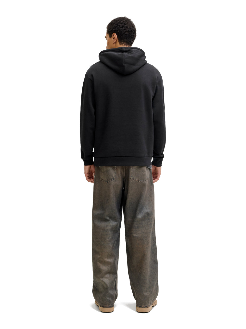 Felpa Jack & Jones Bradley Nero con cappuccio 12249340 /Black JACK & JONES 