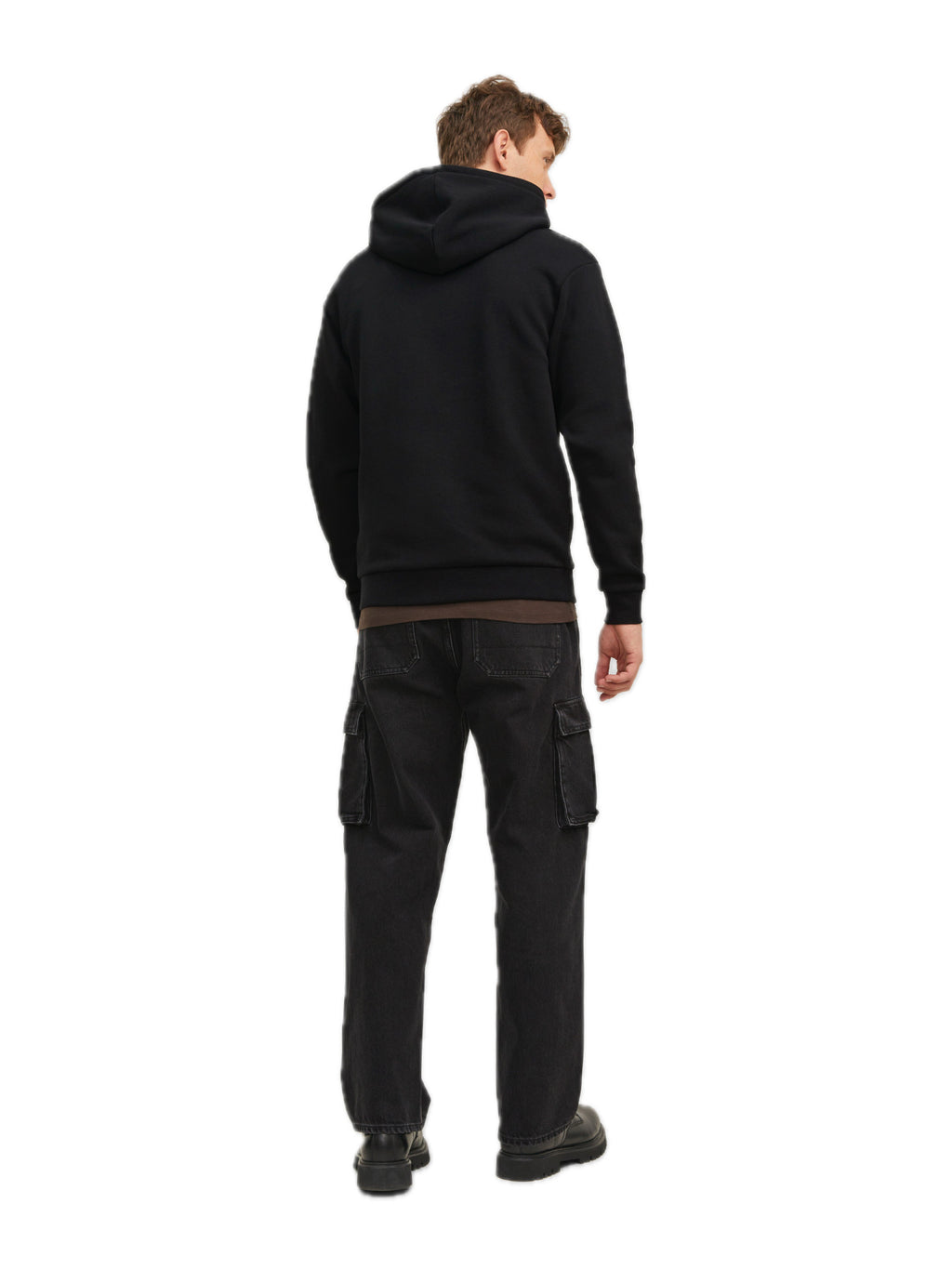 Felpa Jack & Jones Bradley Nera cappuccio e zip 12249342 /Black JACK & JONES 