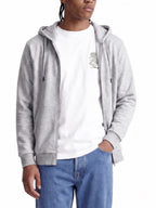 Felpa Jack & Jones Bradley Grigia cappuccio e zip 12249342 /Light Grey Melange JACK & JONES 