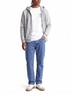 Felpa Jack & Jones Bradley Grigia cappuccio e zip 12249342 /Light Grey Melange JACK & JONES 