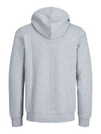 Felpa Jack & Jones Bradley Grigia cappuccio e zip 12249342 /Light Grey Melange JACK & JONES 
