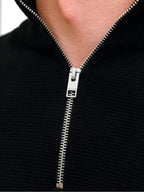 Maglia Jack & Jones Nero Milano mezza zip 12259664 /Black JACK & JONES 