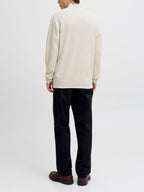 Maglia Jack & Jones Panna Milano mezza zip 12259664 /Cloud Dancer JACK & JONES 