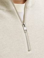 Maglia Jack & Jones Panna Milano mezza zip 12259664 /Cloud Dancer JACK & JONES 