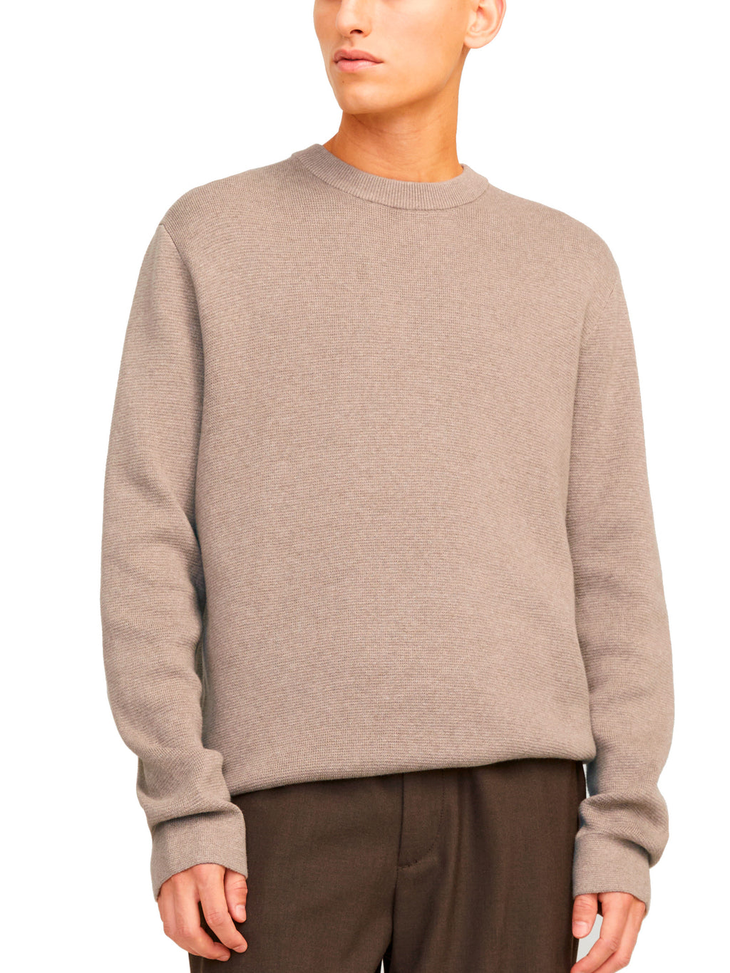 Maglia Jack & Jones Milano Beige girocollo 12259666 /Greige JACK & JONES 