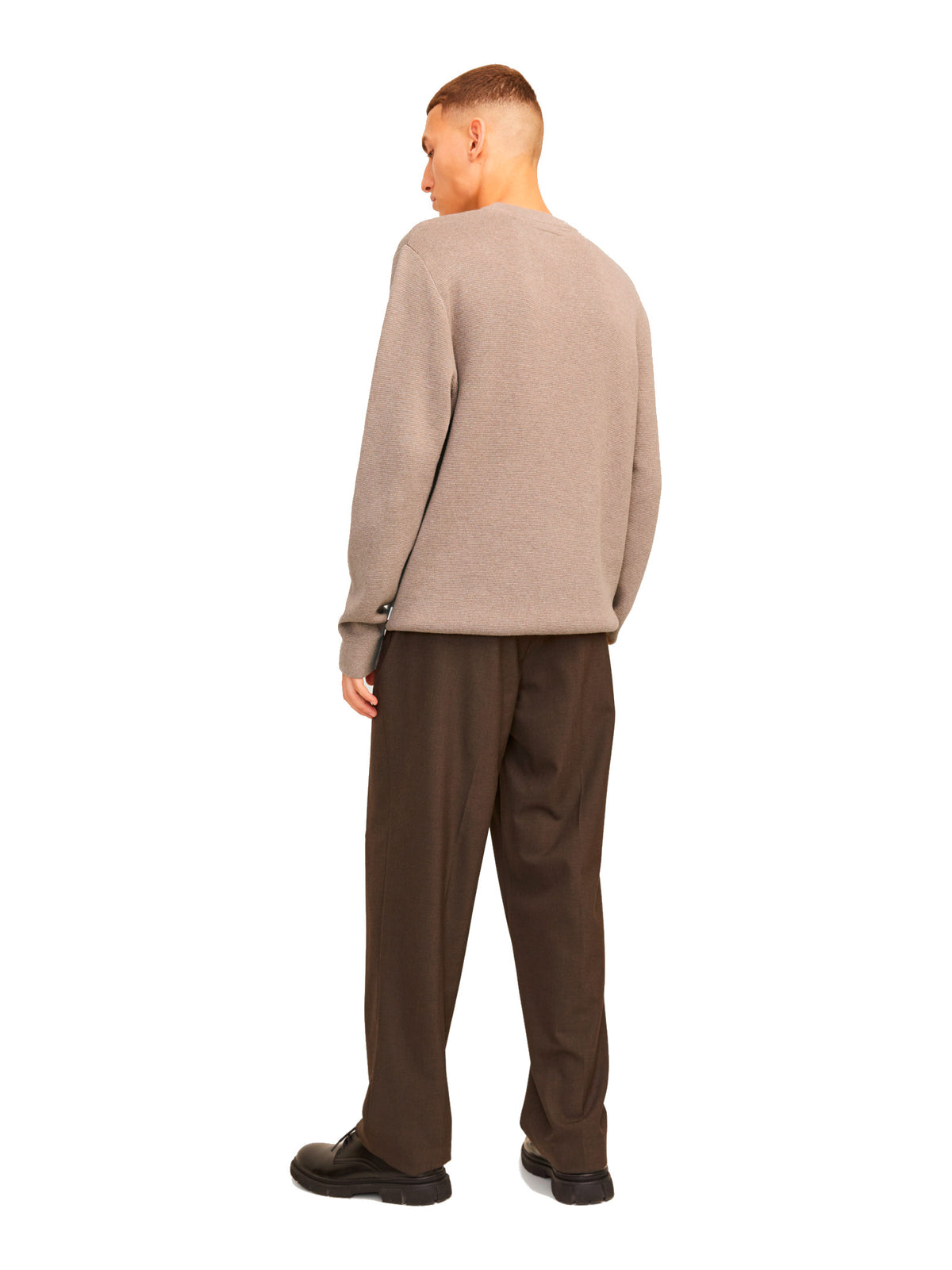 Maglia Jack & Jones Milano Beige girocollo 12259666 /Greige JACK & JONES 