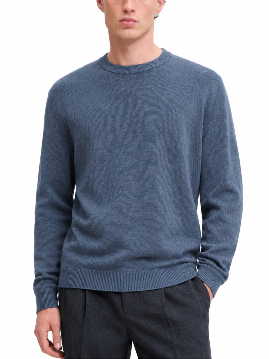 Maglia Jack & Jones Milano Petrolio girocollo 12259666 /Turbulence JACK & JONES 