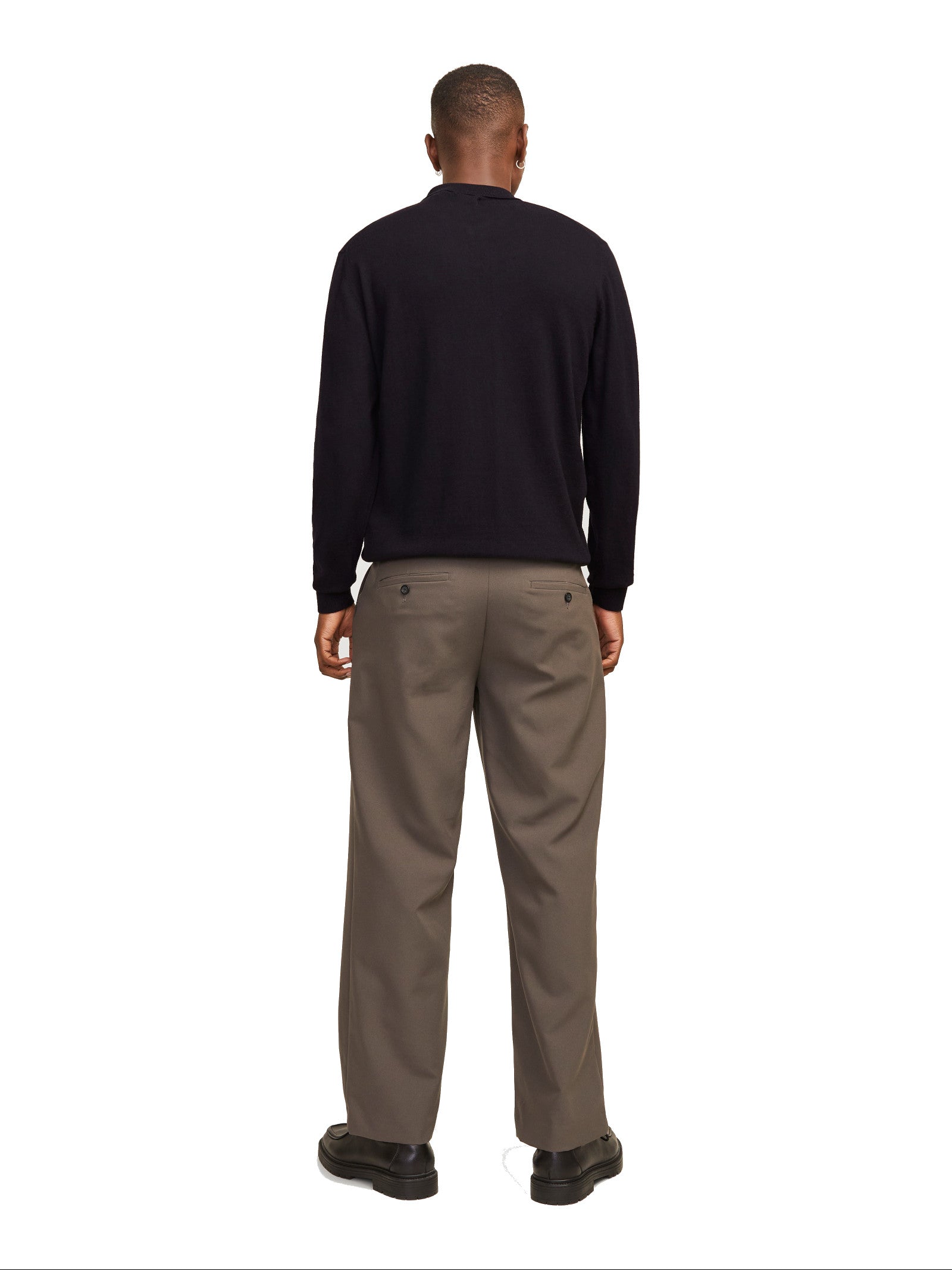 Polo Jack & Jones Nero Emil in maglia 12268210 /Black JACK & JONES 