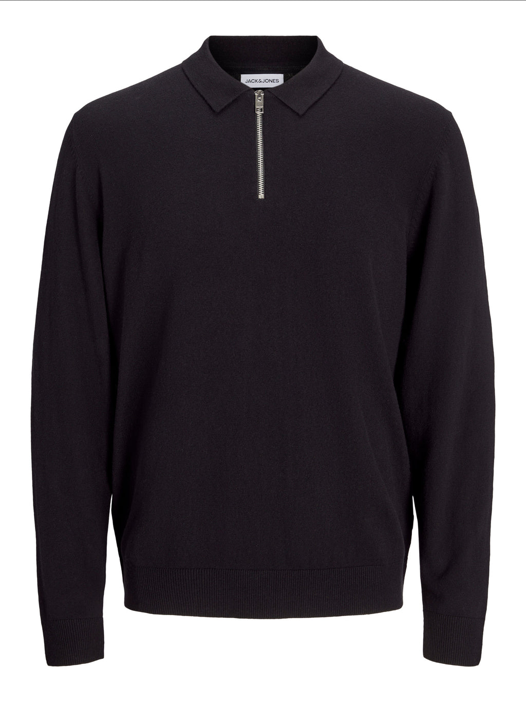 Polo Jack & Jones Nero Emil in maglia 12268210 /Black JACK & JONES 
