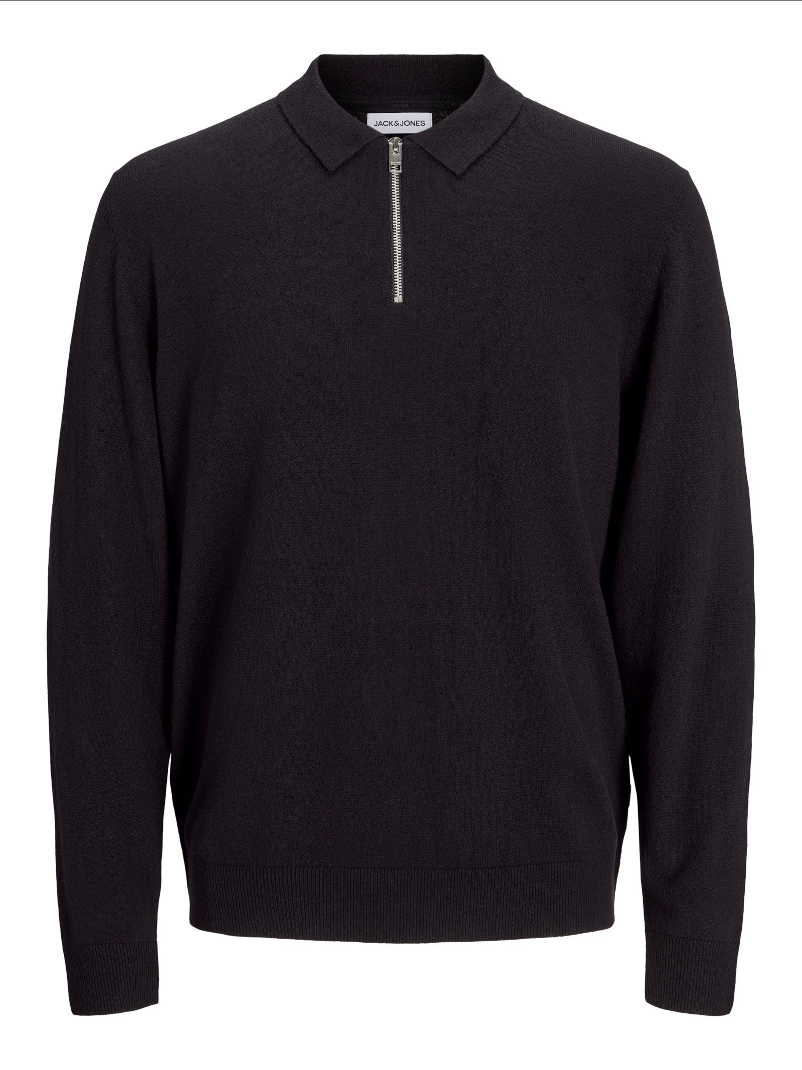 Polo Jack & Jones Nero Emil in maglia 12268210 /Black JACK & JONES 
