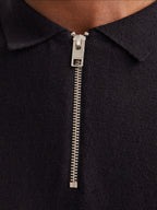 Polo Jack & Jones Nero Emil in maglia 12268210 /Black JACK & JONES 