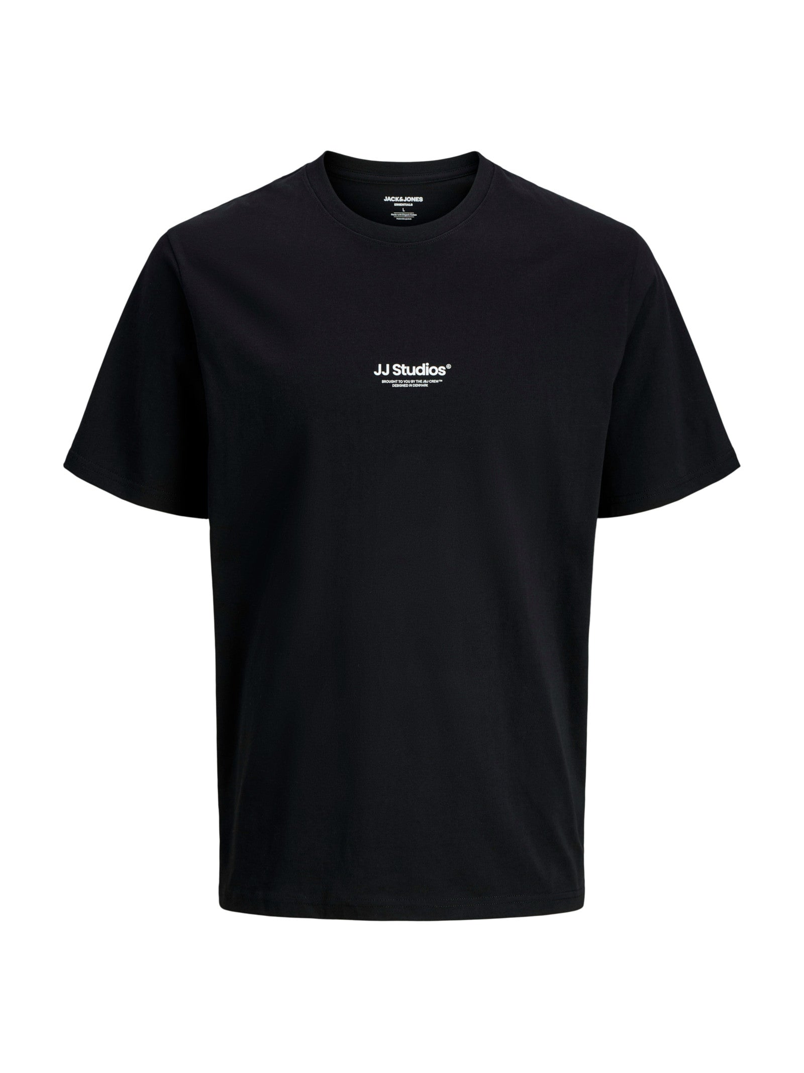 T-shirt Jack & Jones Soho Nero con mino logo gommato 12278787 /Black JACK & JONES 