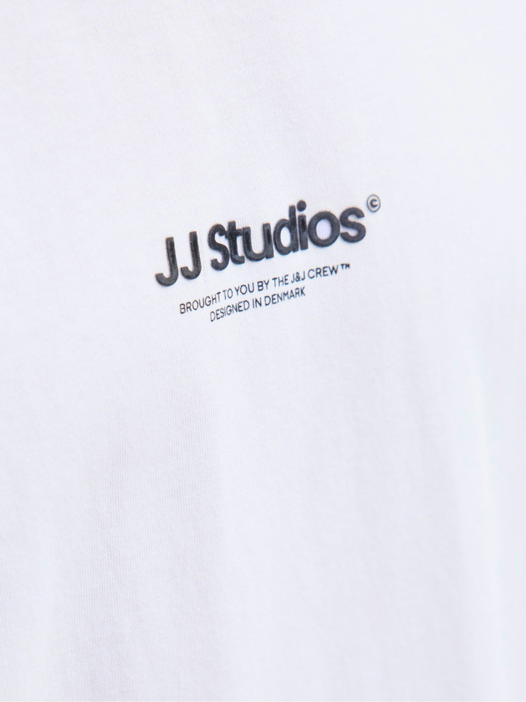 T-shirt Jack & Jones Soho Bianco con mino logo gommato 12278787 /White JACK & JONES 
