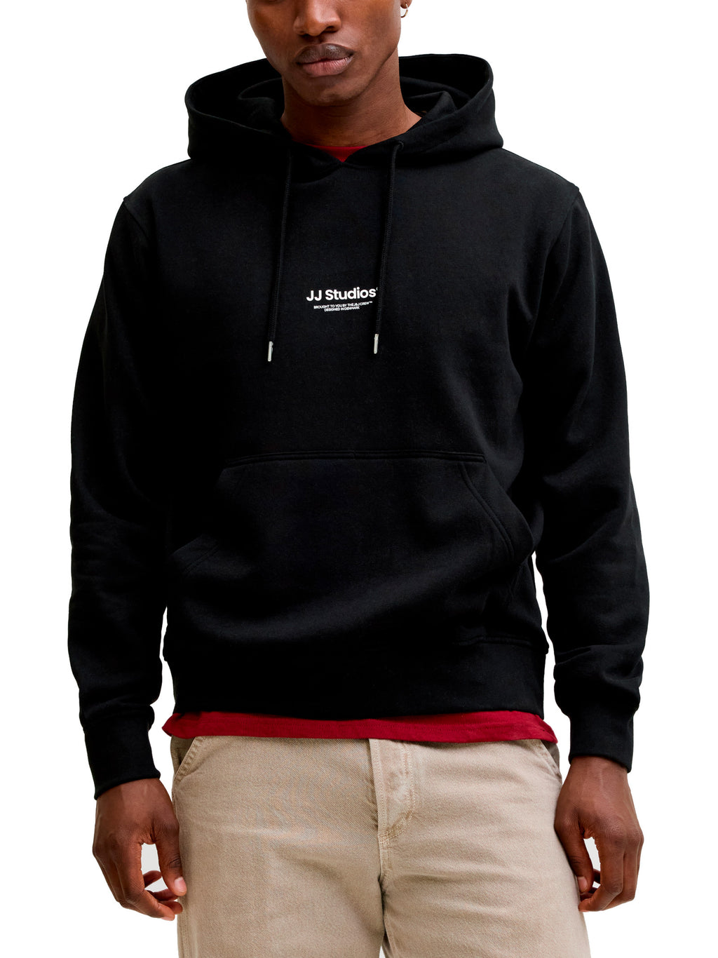 Felpa Jack & Jones Soho Nera con cappuccio 12278789 /Black JACK & JONES 