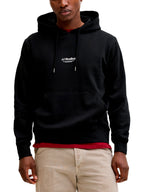 Felpa Jack & Jones Soho Nera con cappuccio 12278789 /Black JACK & JONES 