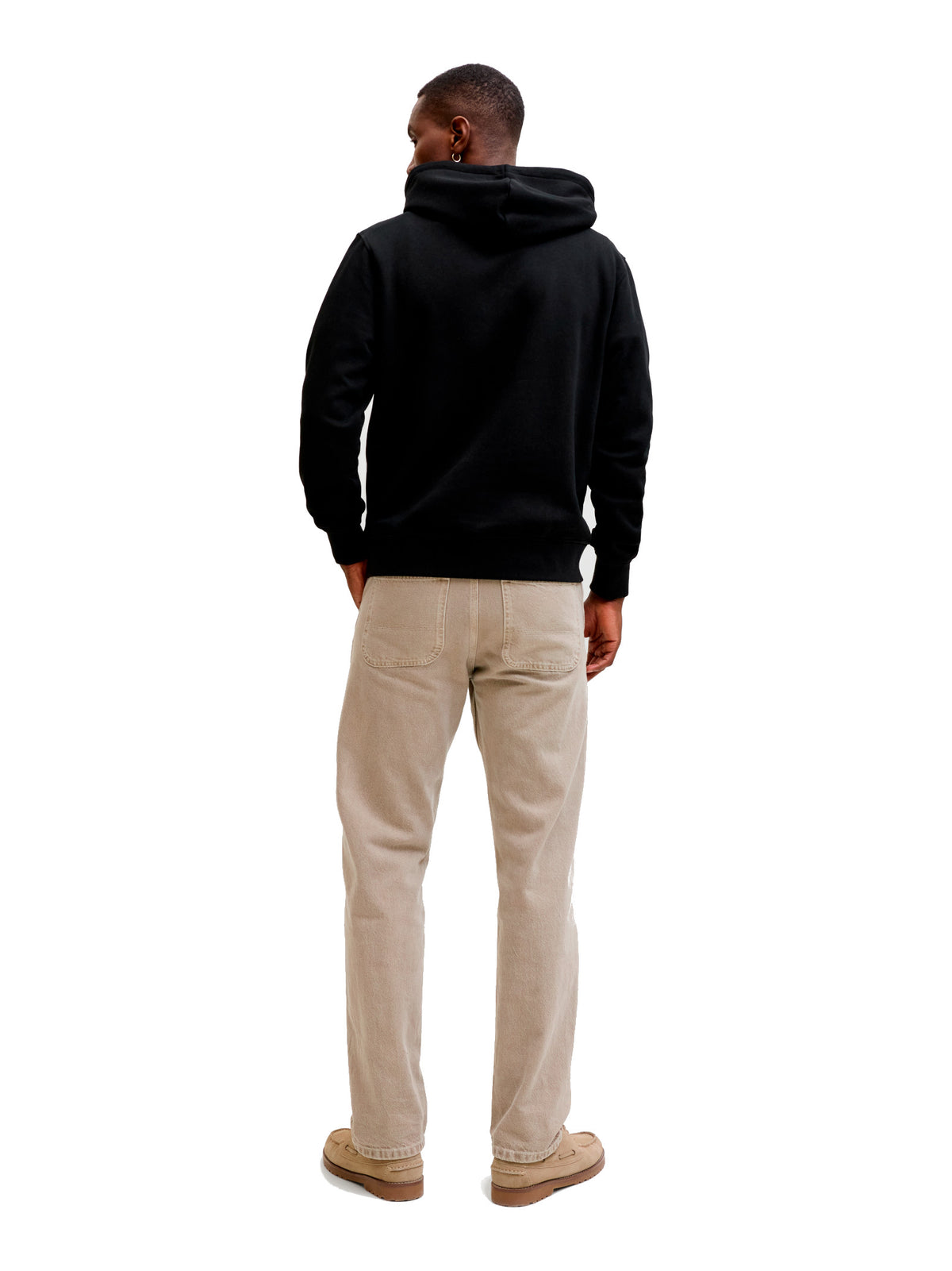Felpa Jack & Jones Soho Nera con cappuccio 12278789 /Black JACK & JONES 