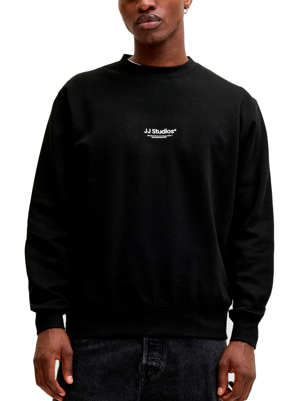 Felpa Jack & Jones Soho Nera girocollo 12278791 /Black JACK & JONES 