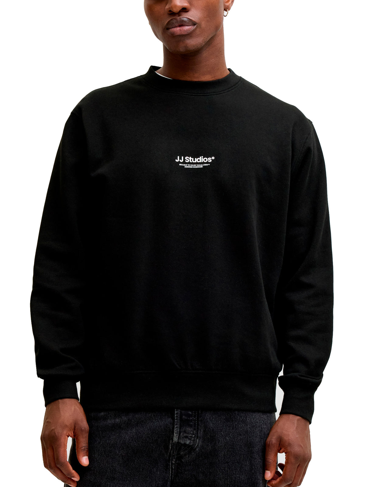 Felpa Jack & Jones Soho Nera girocollo 12278791 /Black JACK & JONES 
