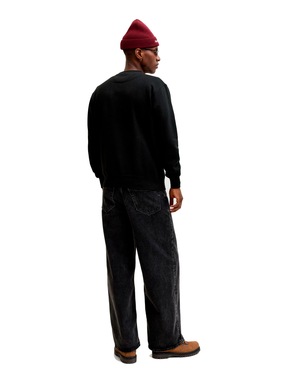 Felpa Jack & Jones Soho Nera girocollo 12278791 /Black JACK & JONES 
