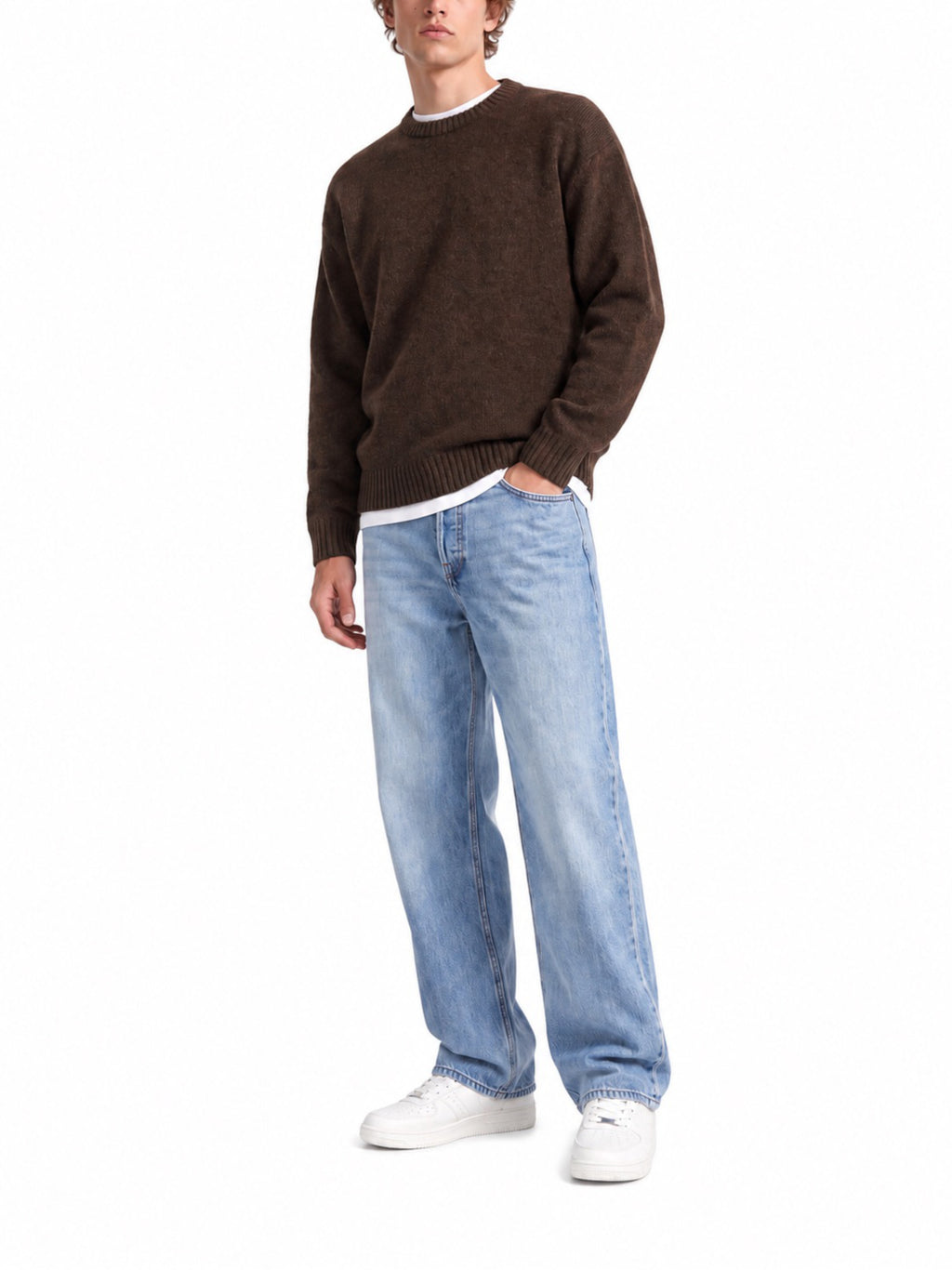 Maglia Jack & Jones Soho Marrone a girocollo 12278924 /Cocoa JACK & JONES 