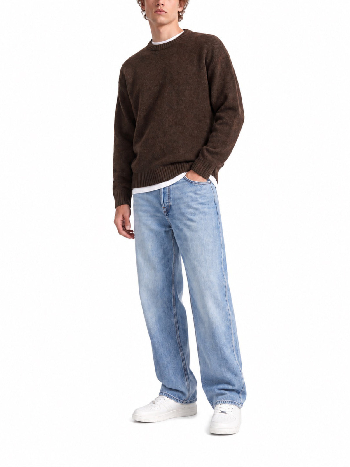 Maglia Jack & Jones Soho Marrone a girocollo 12278924 /Cocoa JACK & JONES 