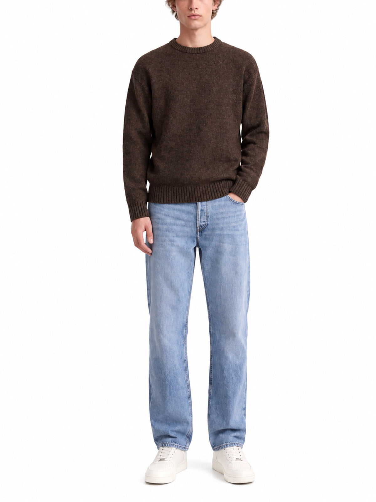 Maglia Jack & Jones Soho Marrone a girocollo 12278924 /Cocoa JACK & JONES 