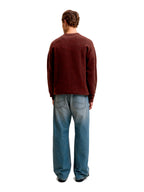 Maglia Jack & Jones Soho Bordeaux a girocollo 12278924 /Fired Brick JACK & JONES 