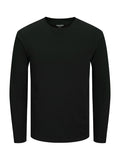 T-shirt Jack & Jones Organic Nero manica lunga 12279538 /BLACK JACK & JONES 