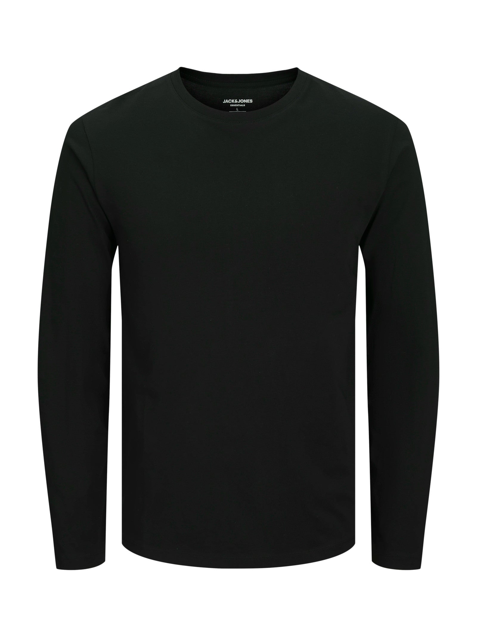 T-shirt Jack & Jones Organic Nero manica lunga 12279538 /BLACK JACK & JONES 