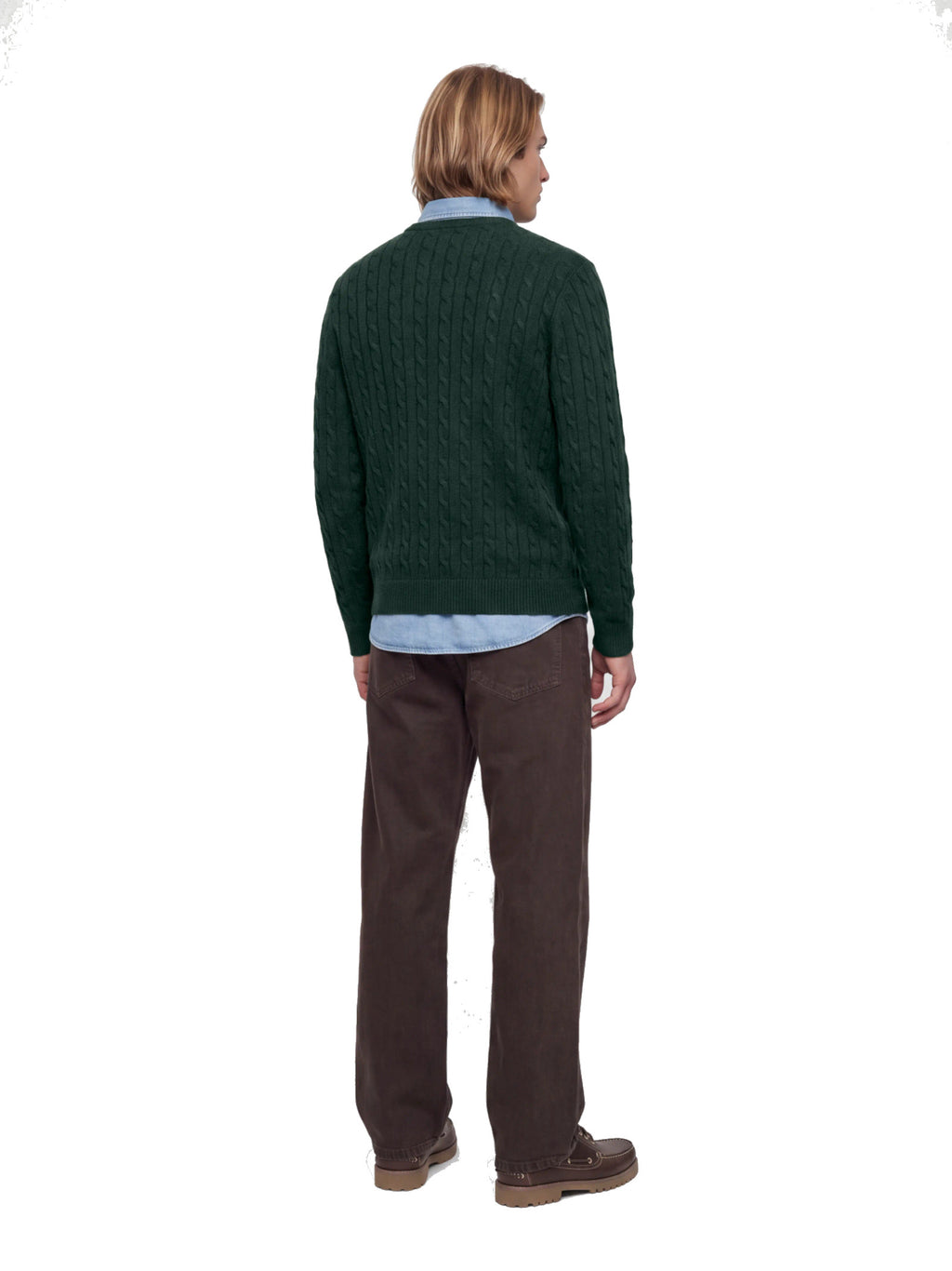 Maglia Jack & Jones Verde a trecce 12282175 /Scarab JACK & JONES 