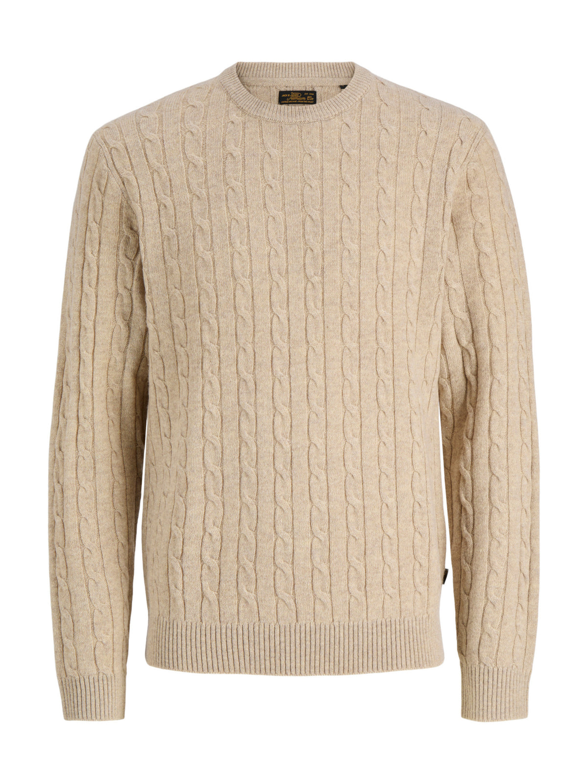 Maglia Jack & Jones Beige a trecce 12282175 /Silver Lining JACK & JONES 