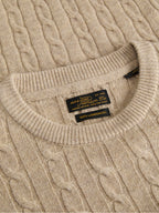 Maglia Jack & Jones Beige a trecce 12282175 /Silver Lining JACK & JONES 