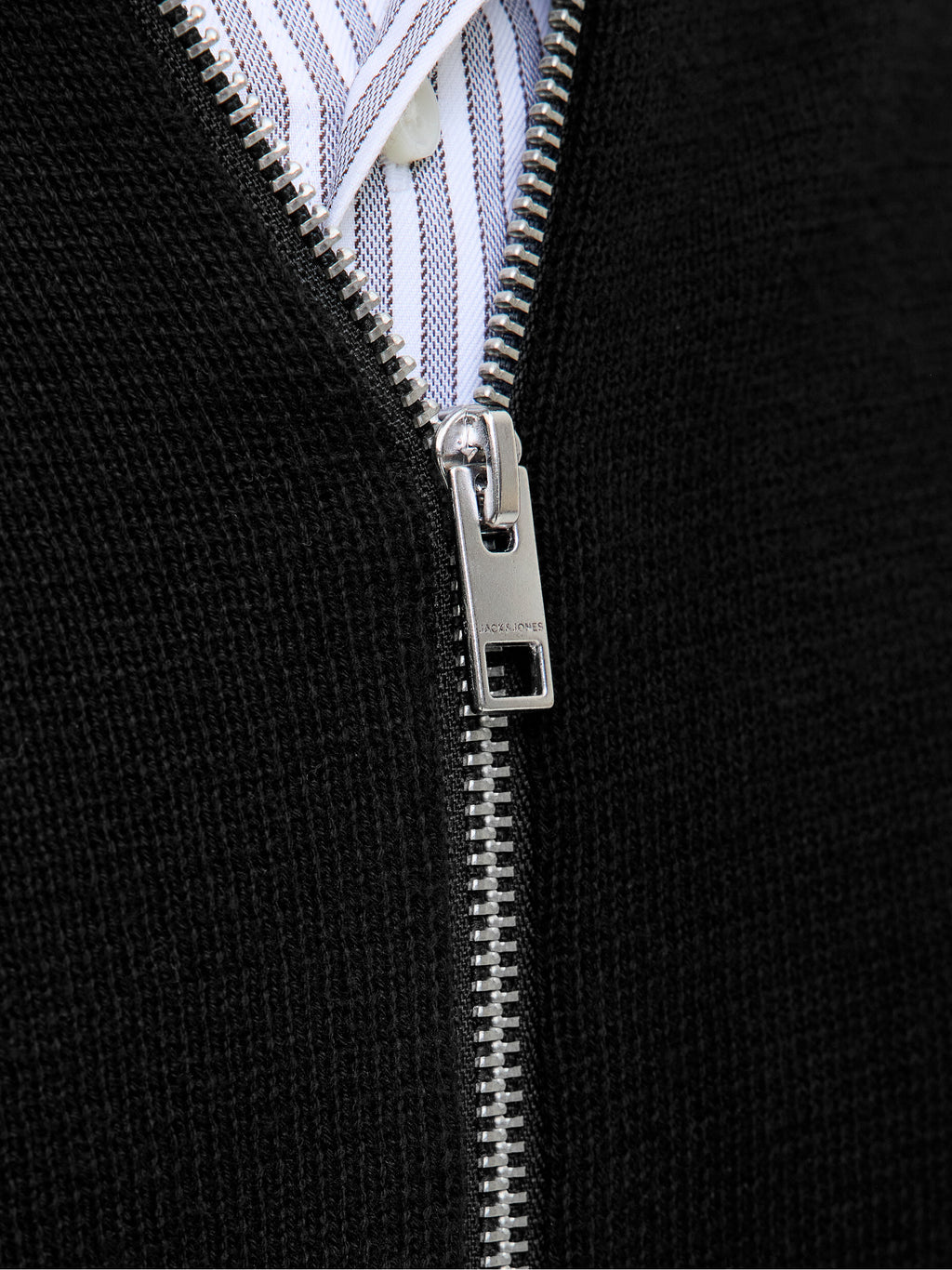 Cardigan Jack & Jones Nero con zip 12288344 /Black JACK & JONES 