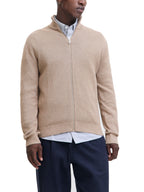 Cardigan Jack & Jones Beige con zip 12288344 /Greige JACK & JONES 