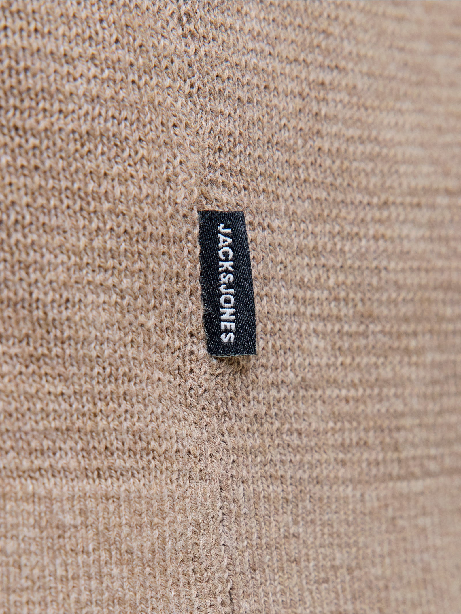 Cardigan Jack & Jones Beige con zip 12288344 /Greige JACK & JONES 