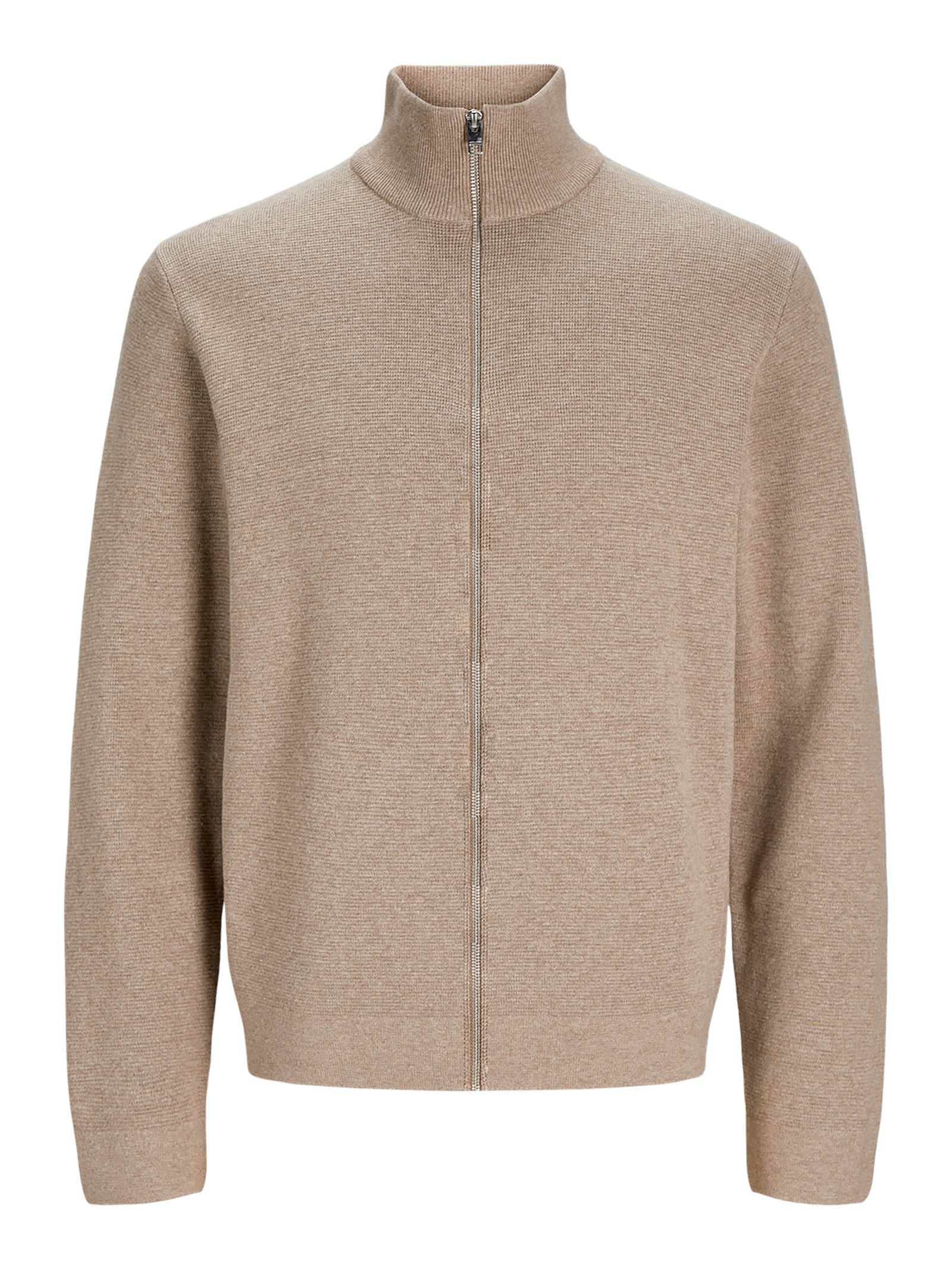 Cardigan Jack & Jones Beige con zip 12288344 /Greige JACK & JONES 